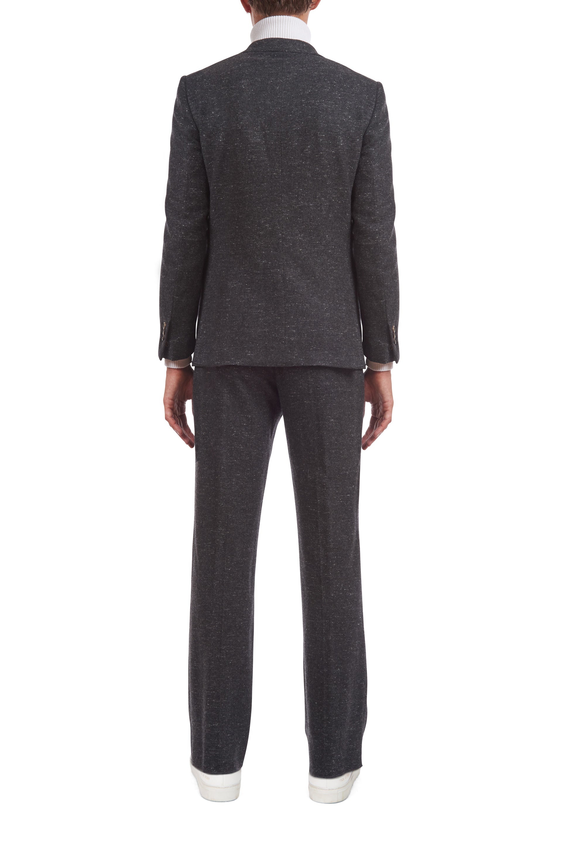 Kingsley Jacket in Dark Grey Cashmere - 3