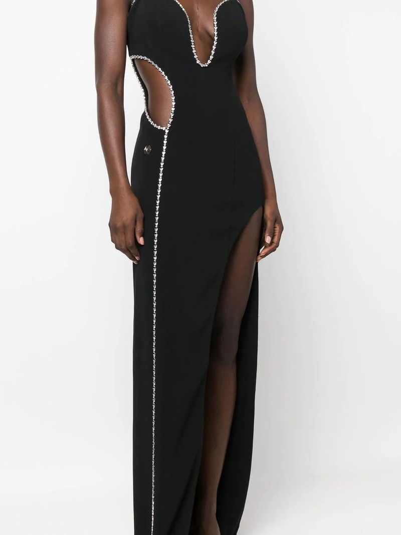 embellished sleeveless maxi dress 5