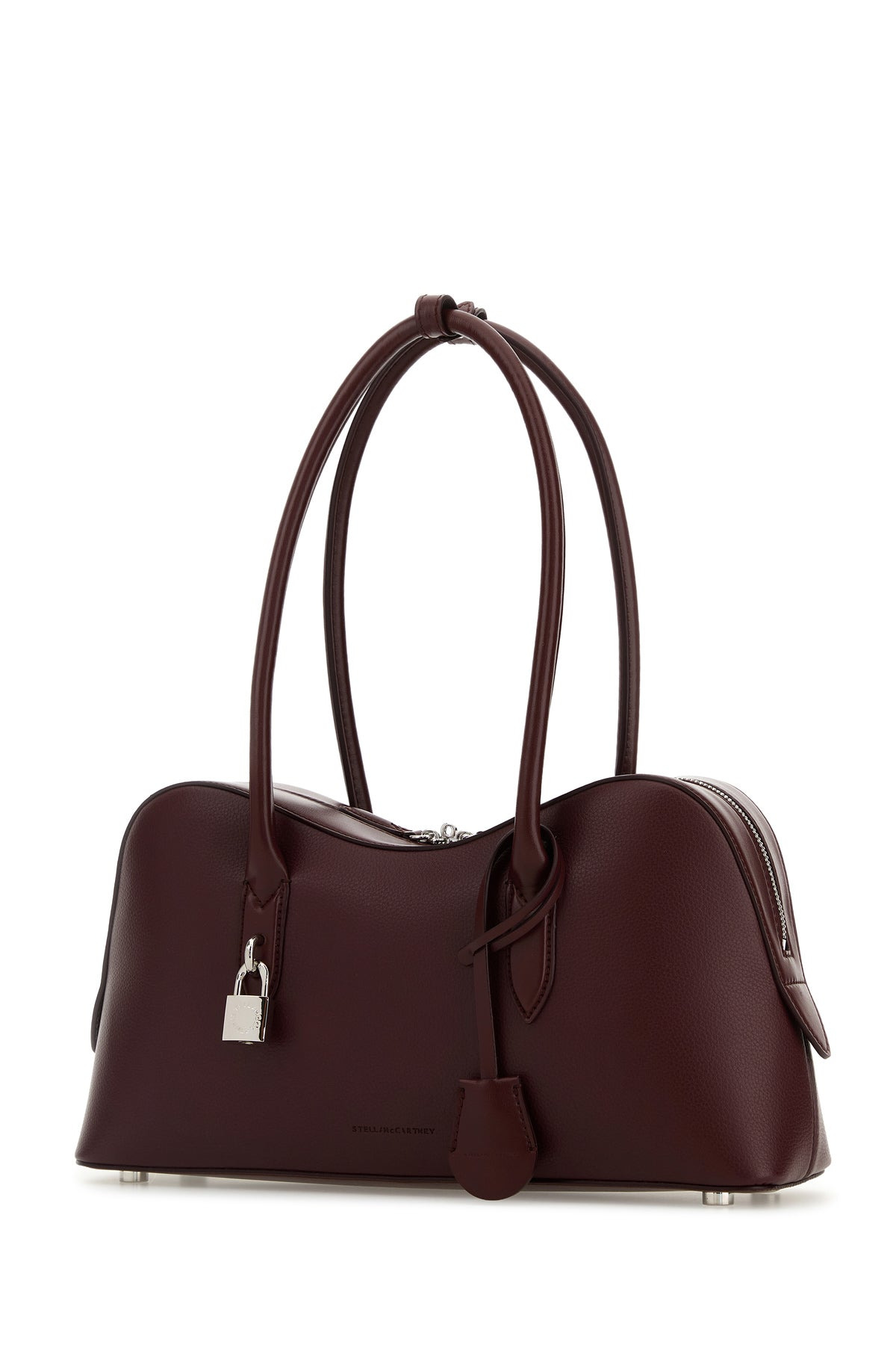 Burgundy synthetic leather Ryder medium shoulder bag - 2