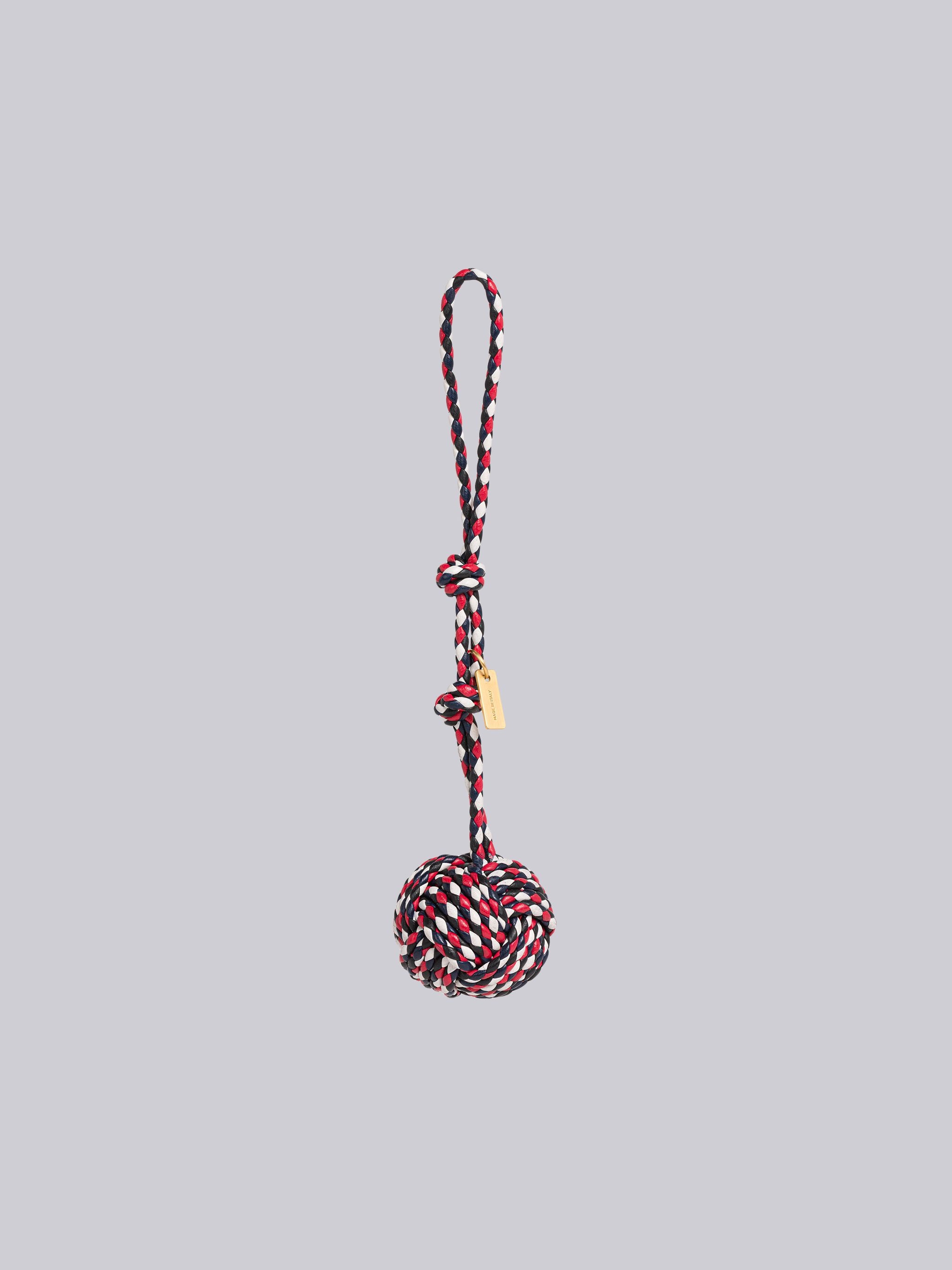 Nappa Leather Braided Ball Charm - 3