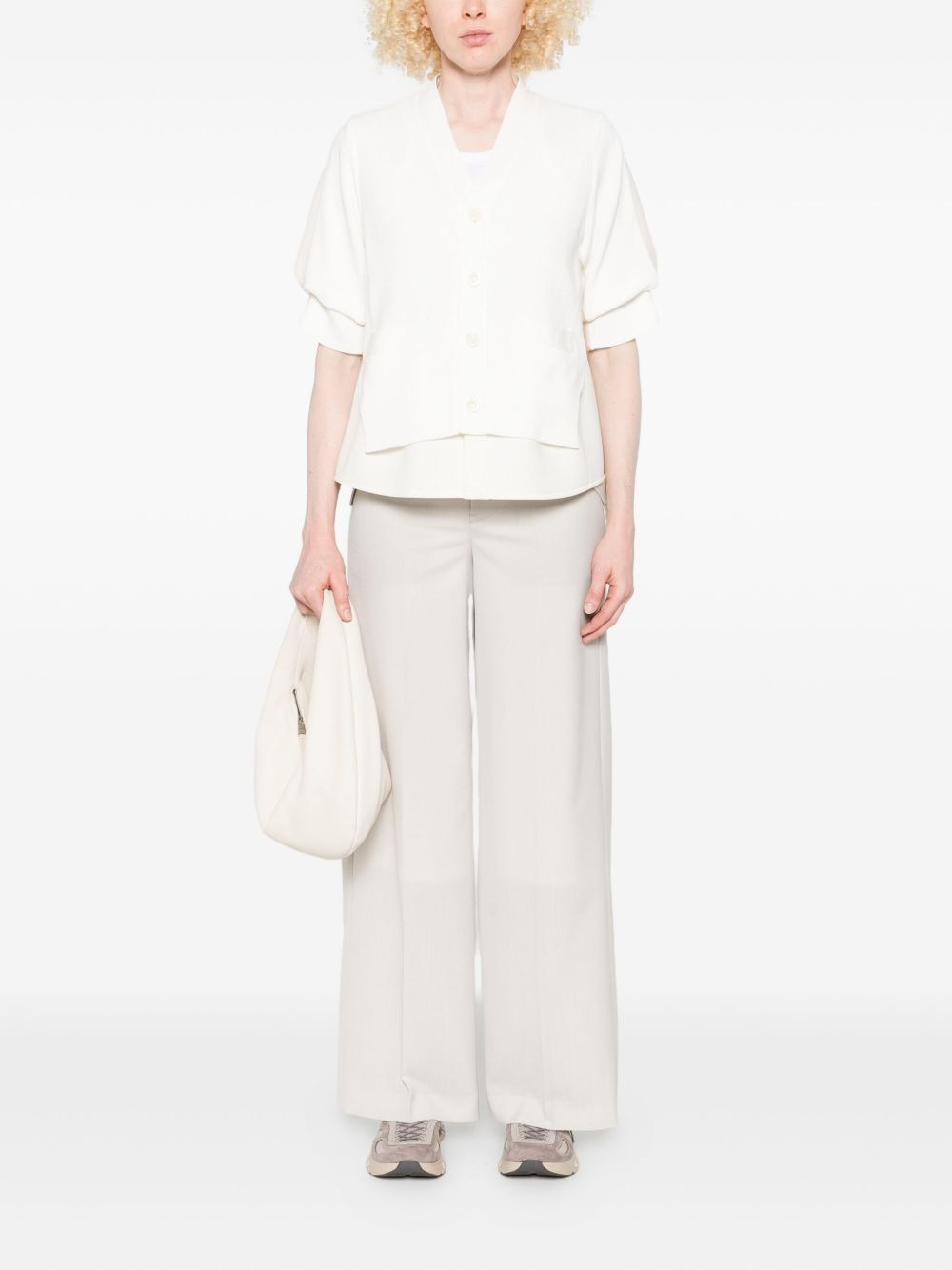 button-front layered shirt - 2