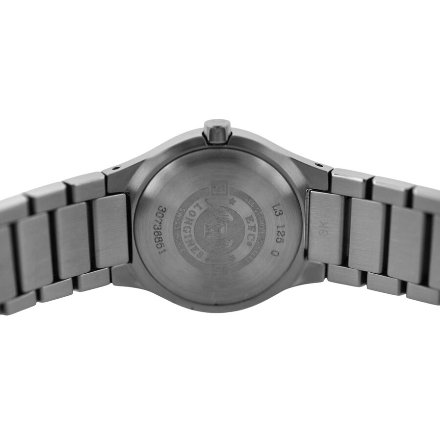 Pre-owned Longines Oposition Round Quartz Diamond Black Dial Ladies Watch L3.125.0.89.6 - 5