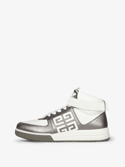 Givenchy G4 HIGH TOP SNEAKERS IN LAMINATED LEATHER outlook