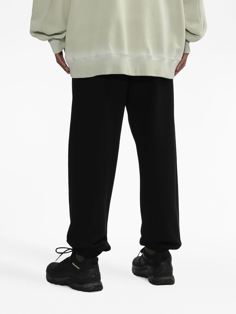 logo-print cotton track trousers - 4
