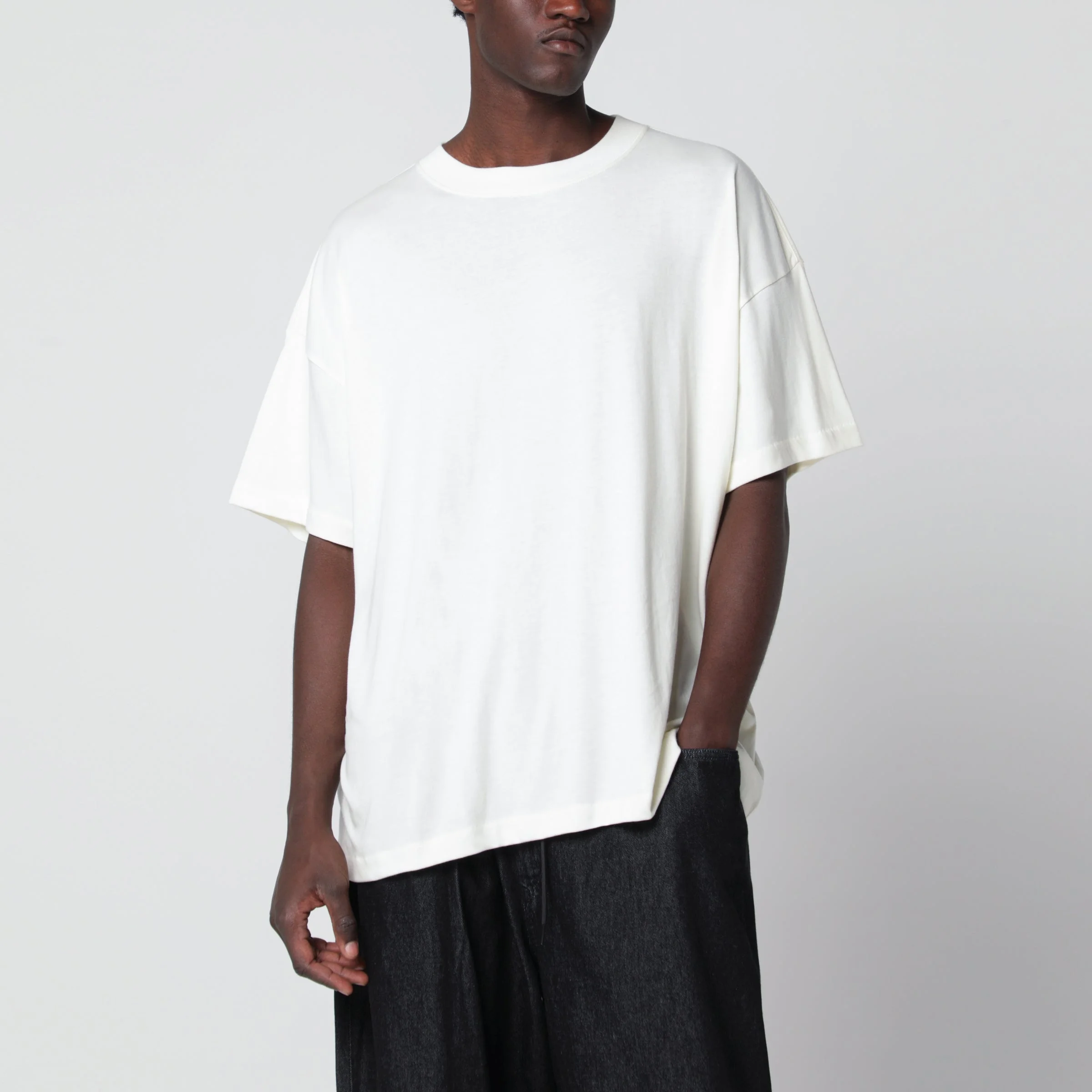 Ivory Essentials T-shirt in tri-blend jersey - 1