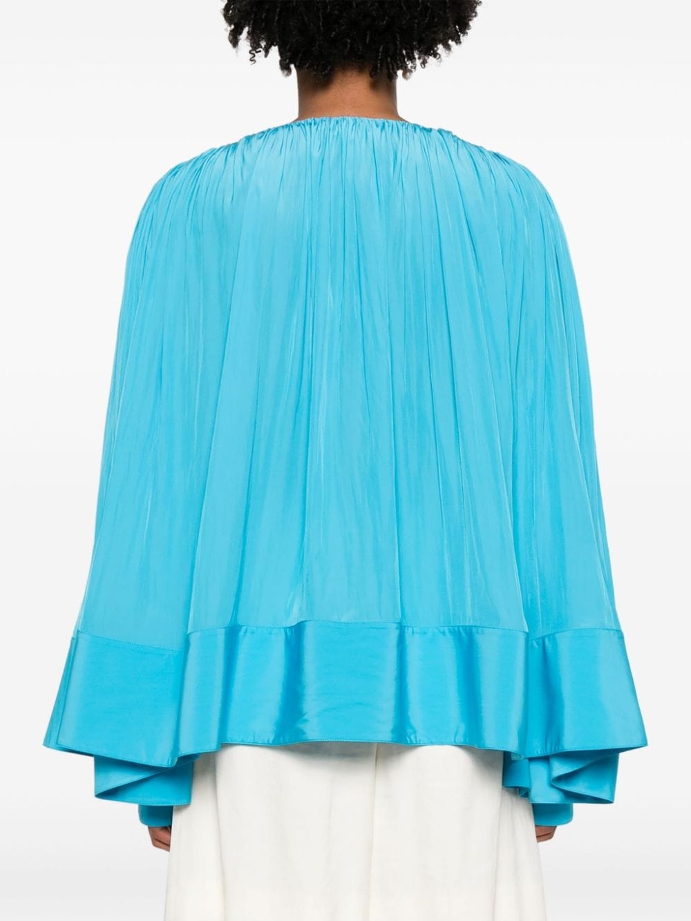 gathered drop-shoulder kaftan - 4