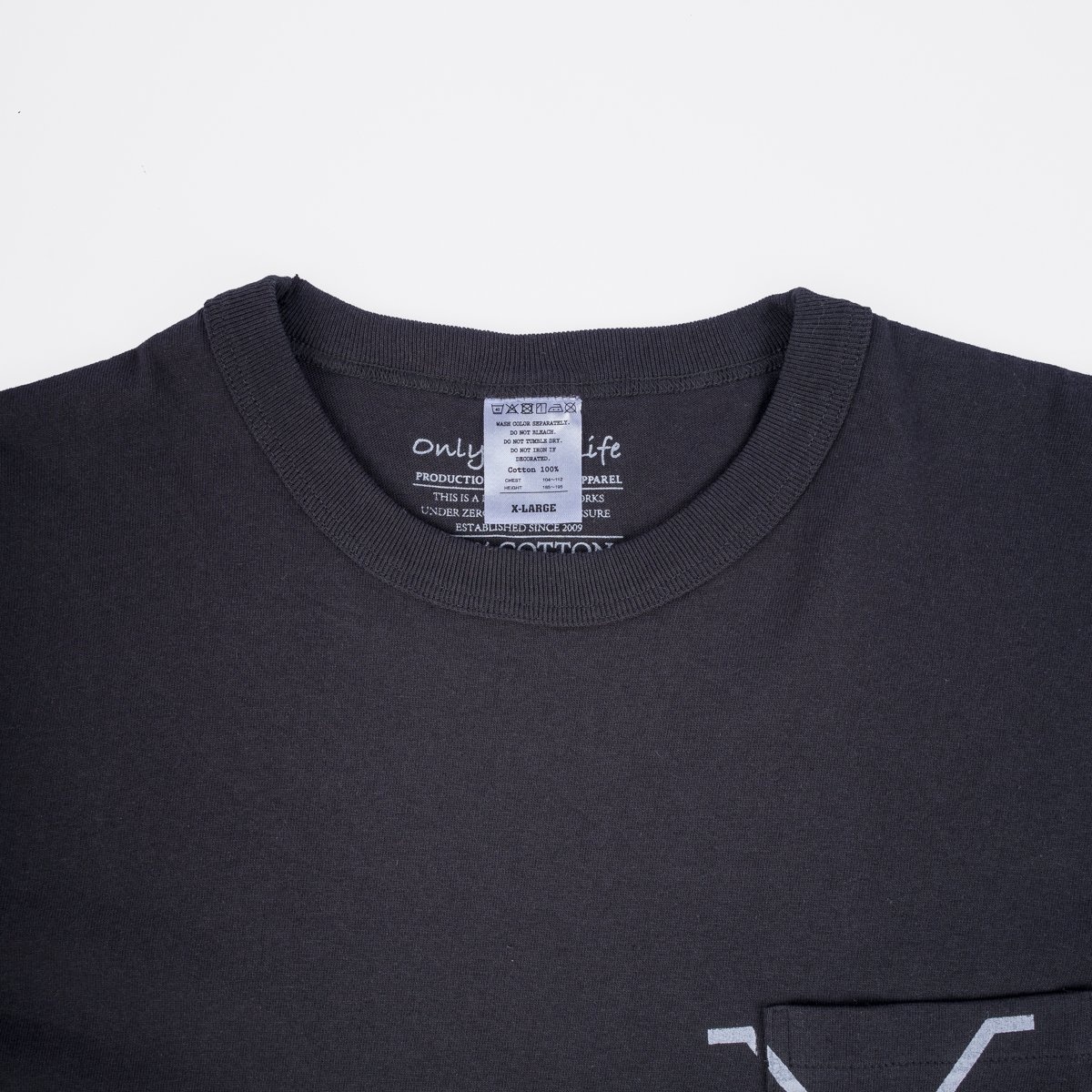 OGL-TEE-WX2-BLK OGL 6.2oz Pocket Tee - Black - 6