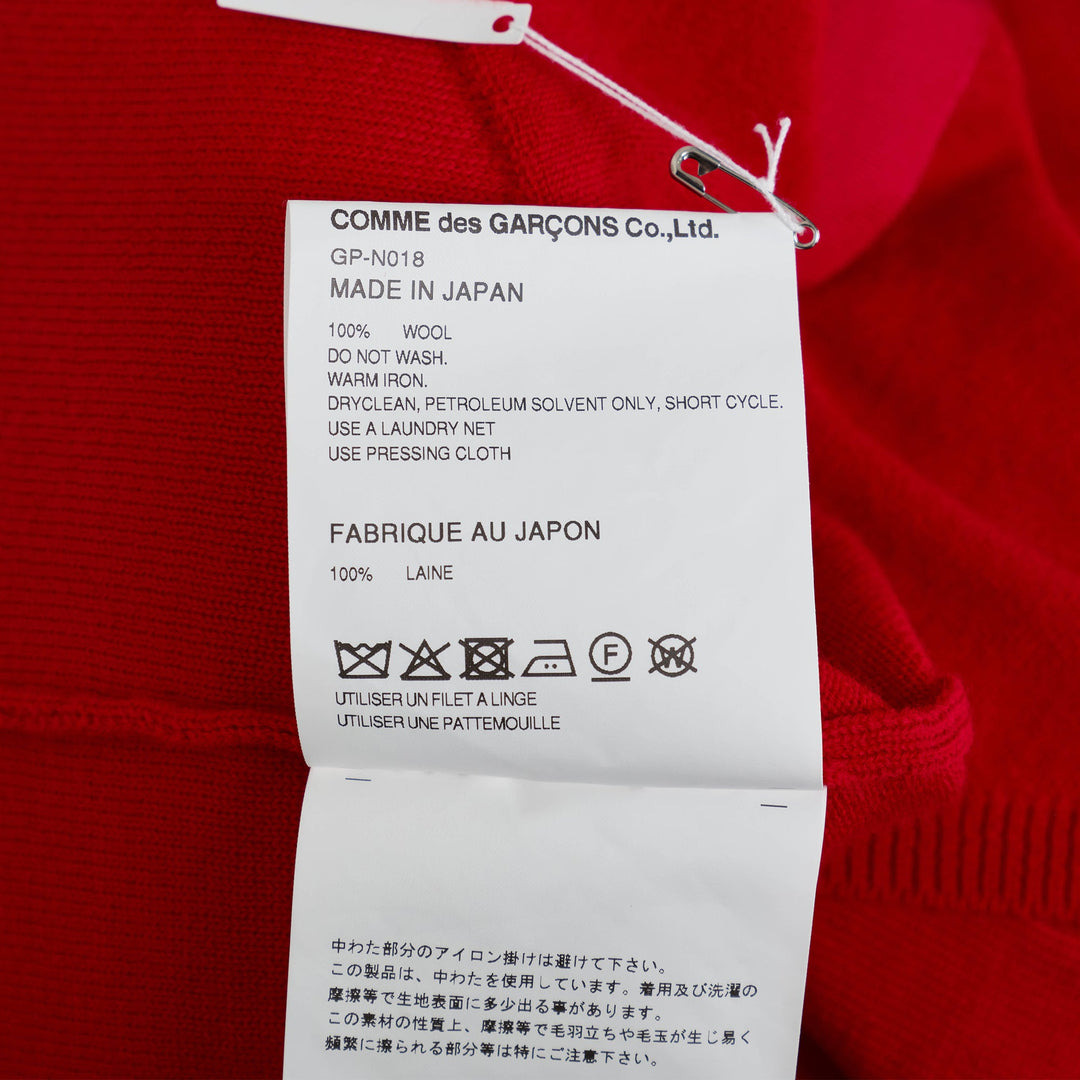 Worsted Wool Jersey Filling Cardigan - 3
