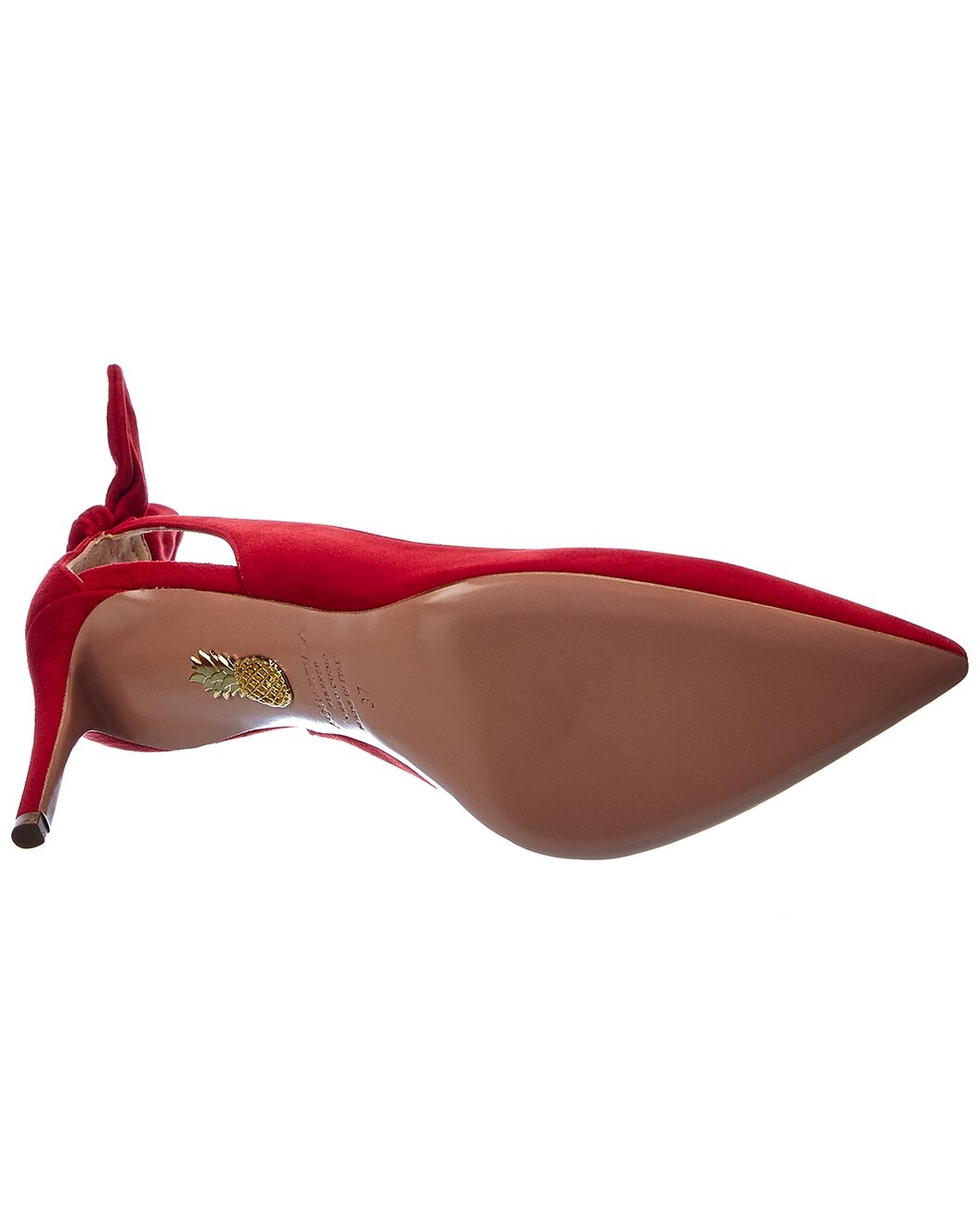 Aquazzura Bow Tie 85 Suede Pump - 4