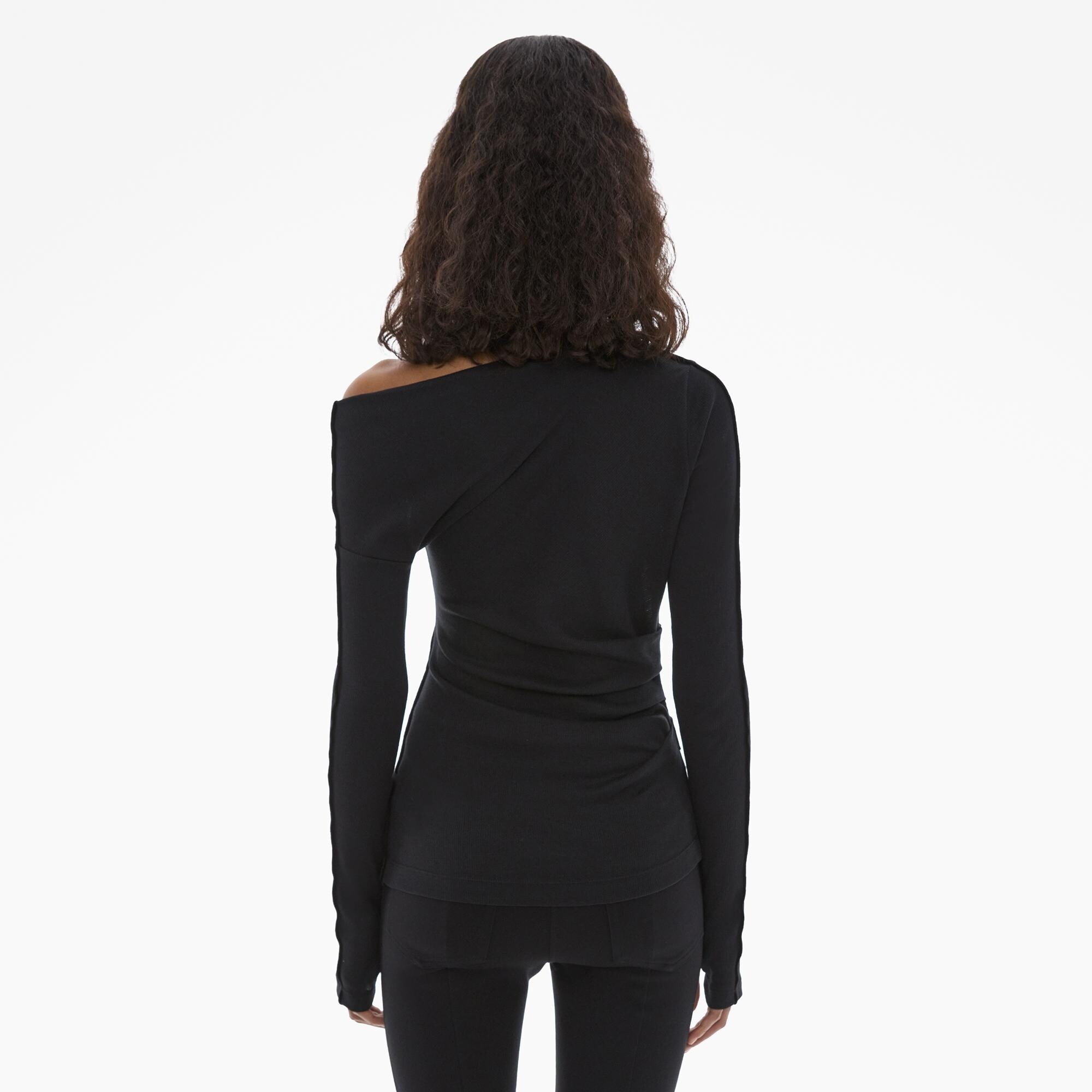 ASYMMETRIC LONG SLEEVE TOP - 4