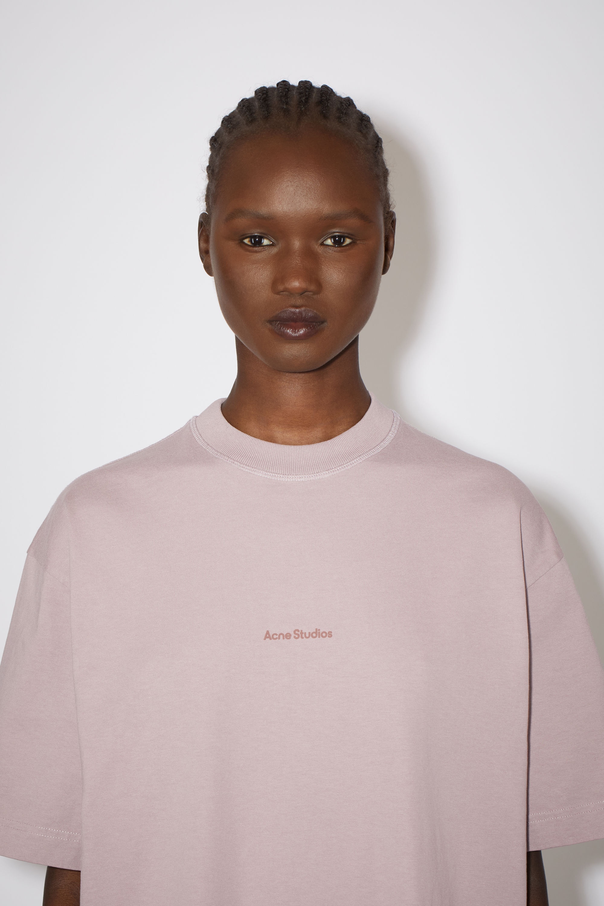Logo t-shirt dress - Mauve pink - 5
