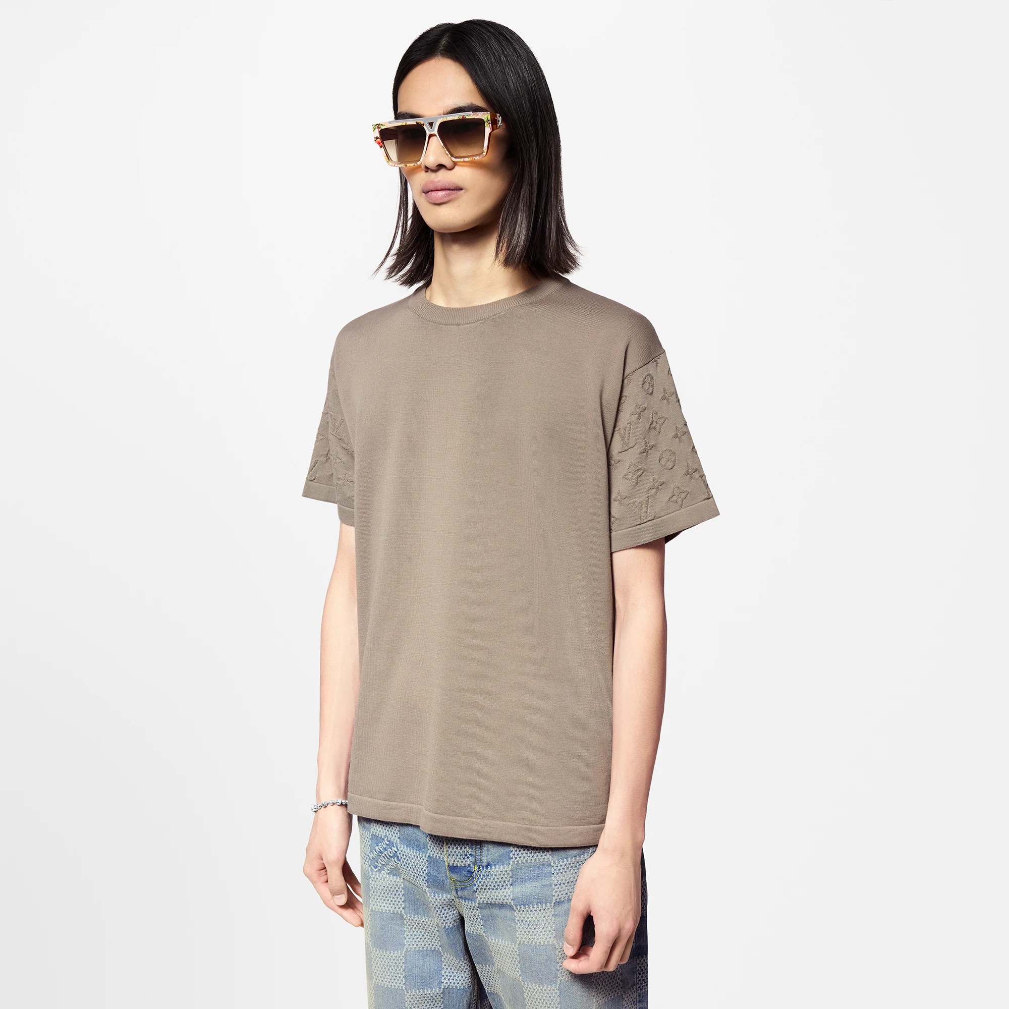 Short-Sleeved Cotton Crewneck - 2