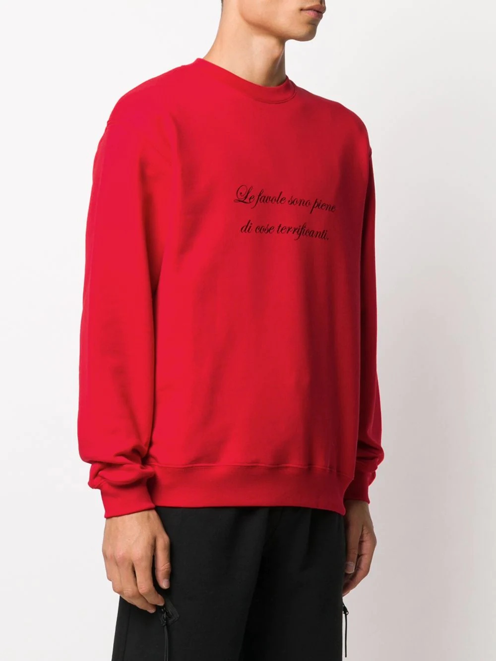 slogan print sweatshirt - 3