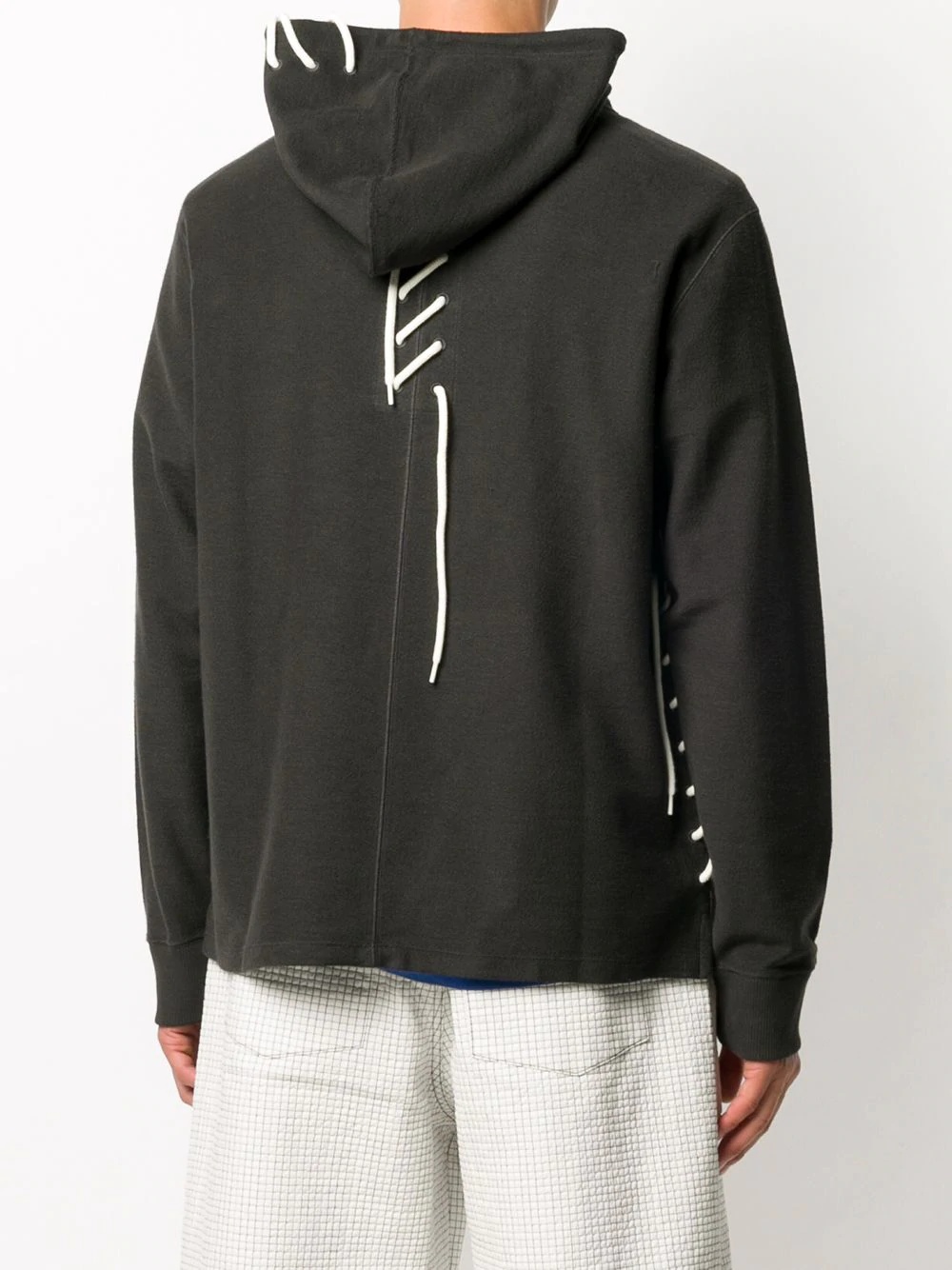 contrast drawstring hoodie - 4