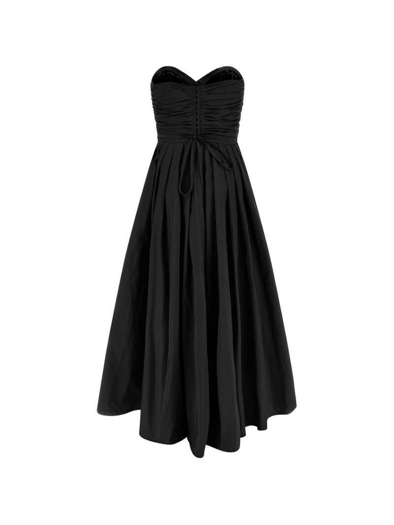 PINKO off-the-shoulder sweetheart asymmetric dress outlook
