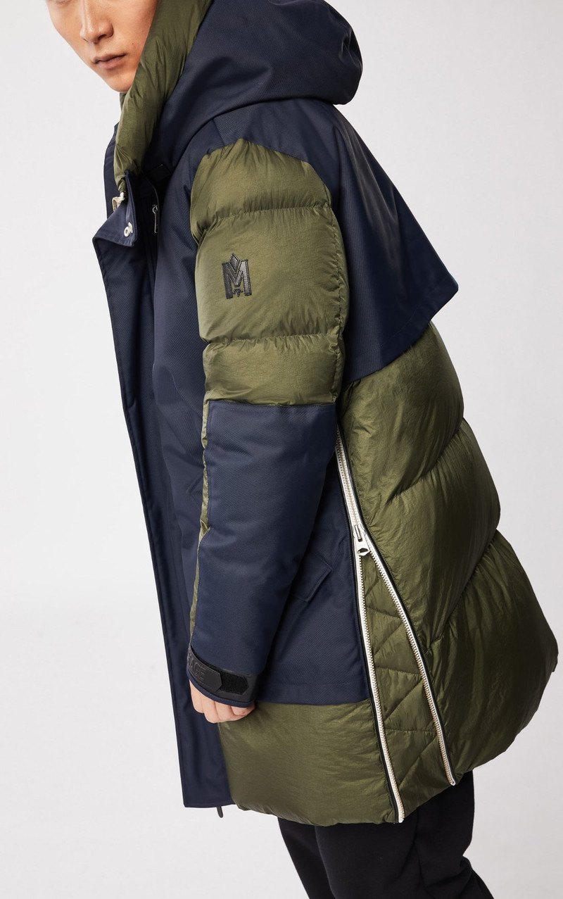 SIMON down coat with zippered side opening 3