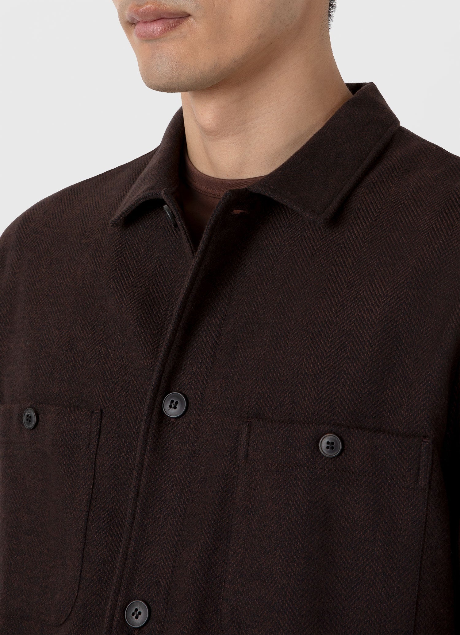 Herringbone Overshirt - 6