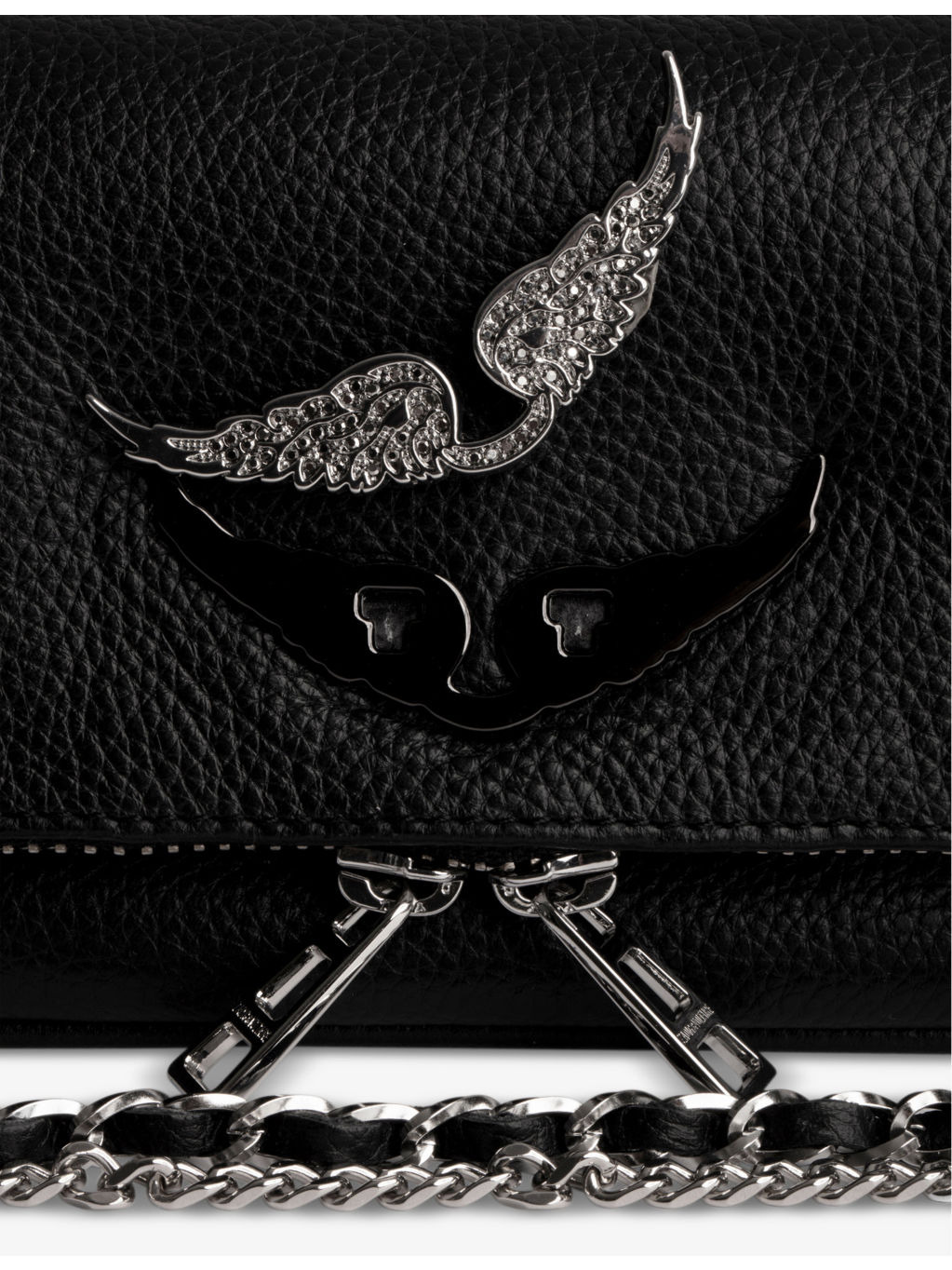 Rock nano wing-embellished leather shoulder bag - 2