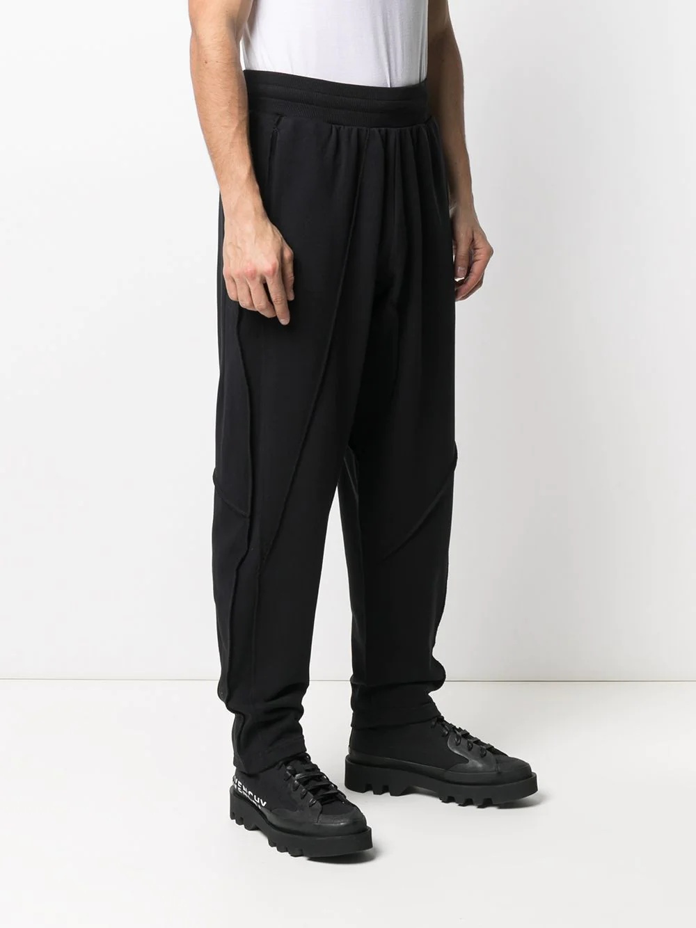 drop-crotch track pants - 3