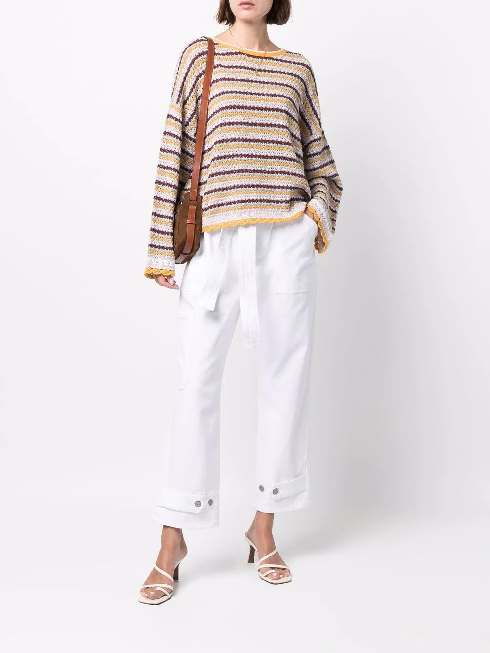 striped knitted jumper - 2