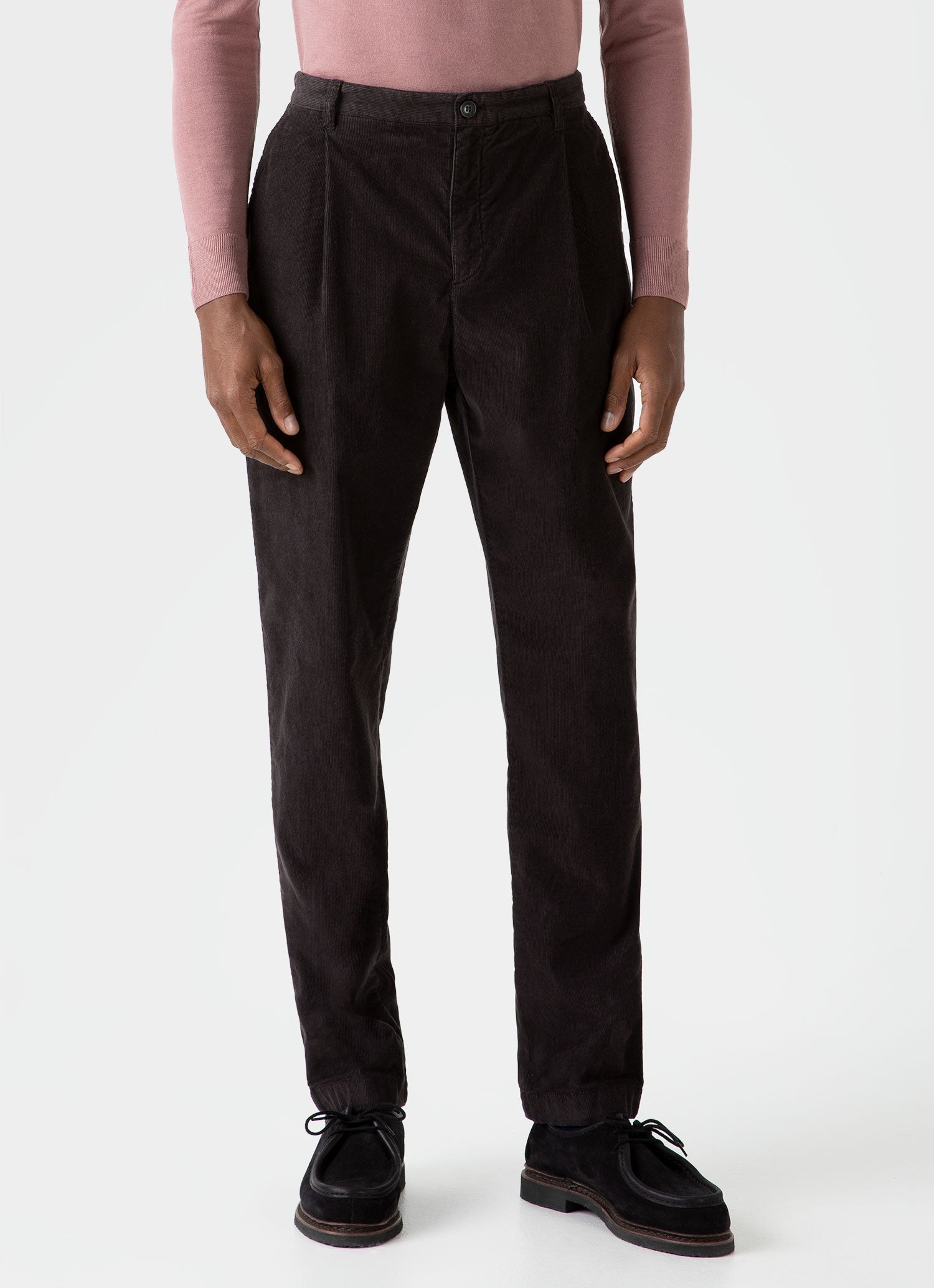 Pleated Corduroy Trouser - 3