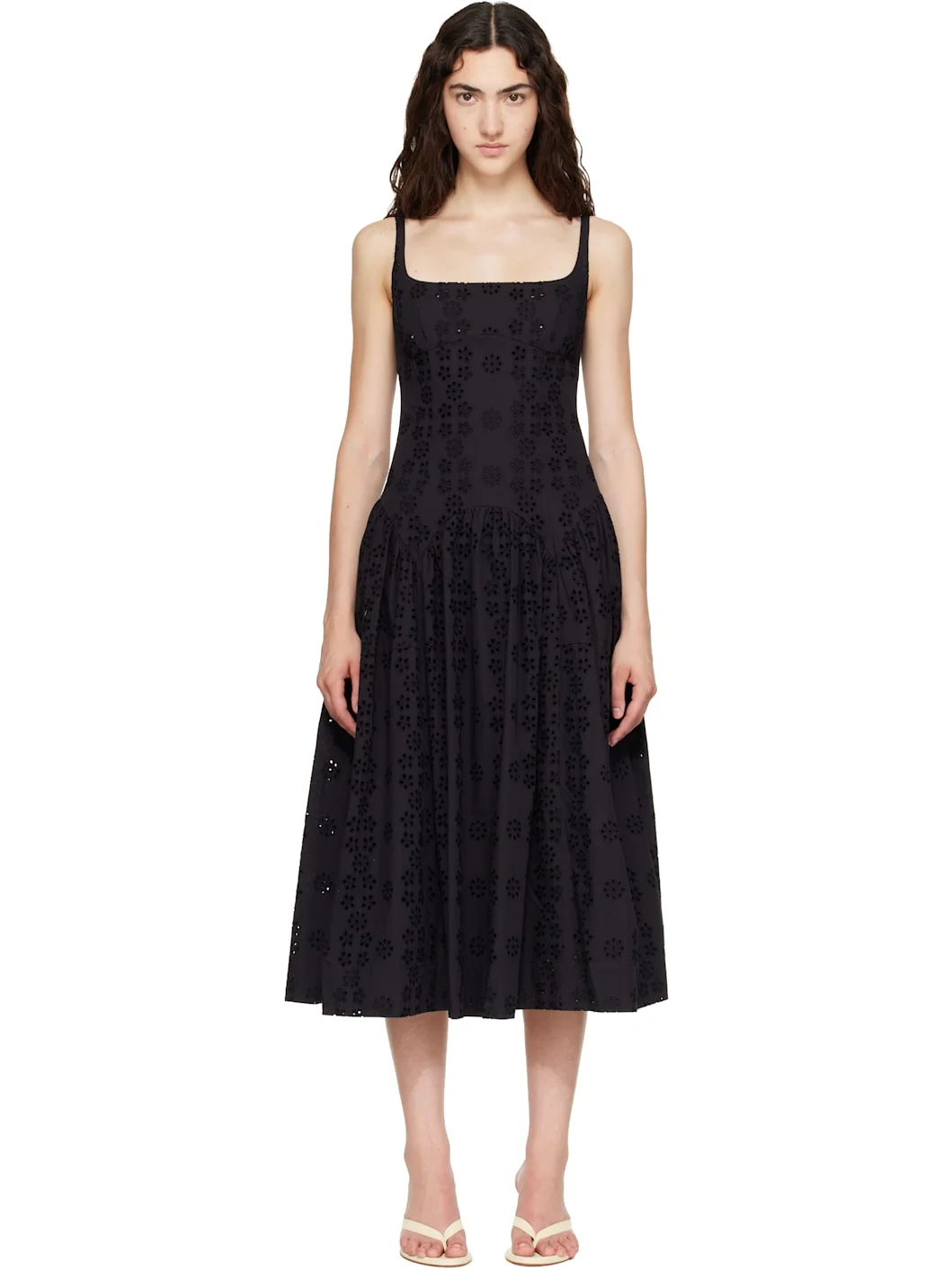 Black Cricket Midi Dress - 1