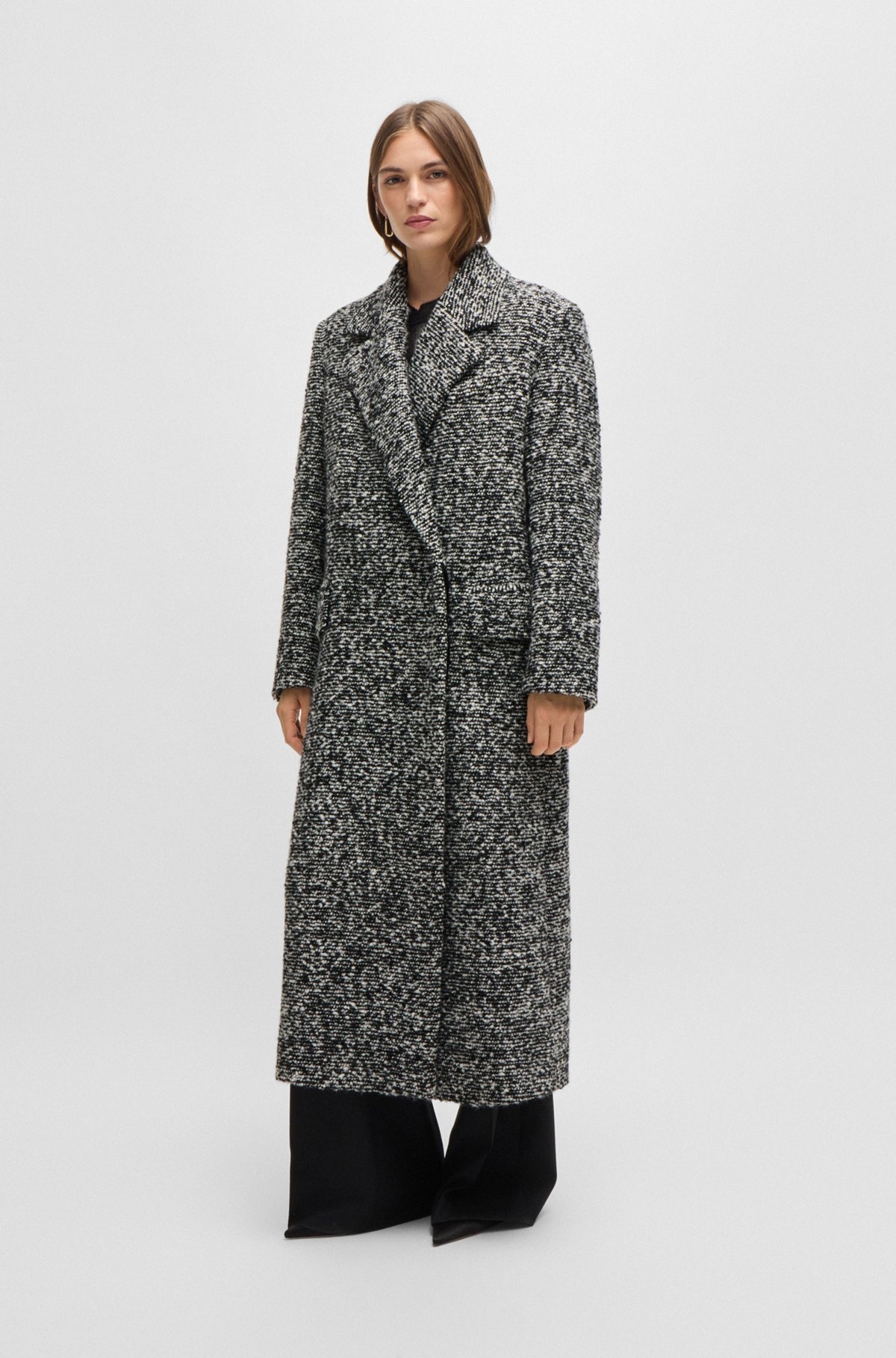 OVERSIZE-FIT COAT IN BOUCLÉ TWEED - 2
