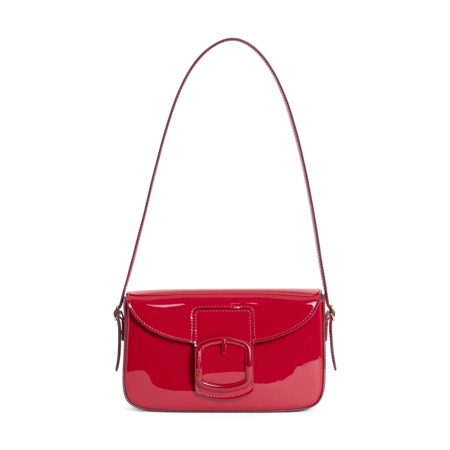 Red patent leather crossbody bag - 1