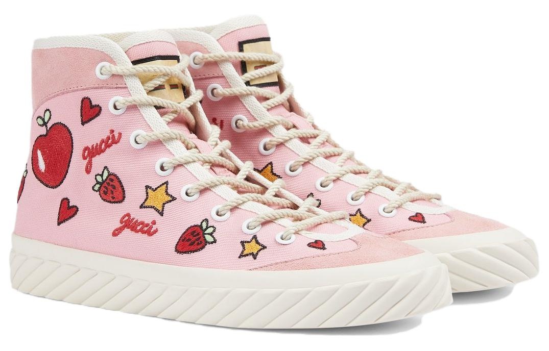 (WMNS) Gucci Canvas HighTop 'Valentine's Day' 746406-FABRJ-5842 - 3