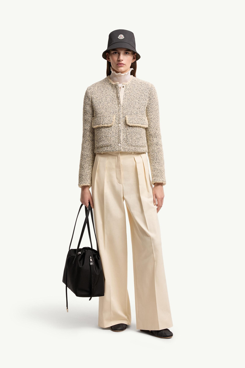 Moncler Dauphine Wool & Silk Blend Bouclé Short Down Jacket outlook