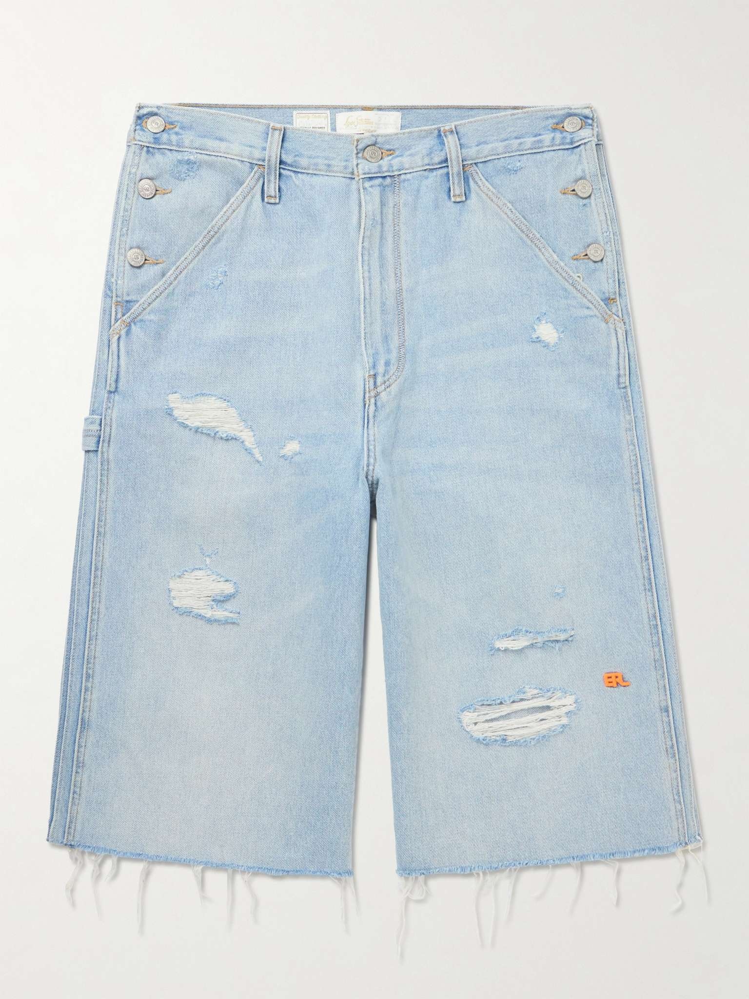 ERL× Levi’s デニム ショートパンツdistressed jorts ERL x Levi's® 501 distressed denim shorts ERL