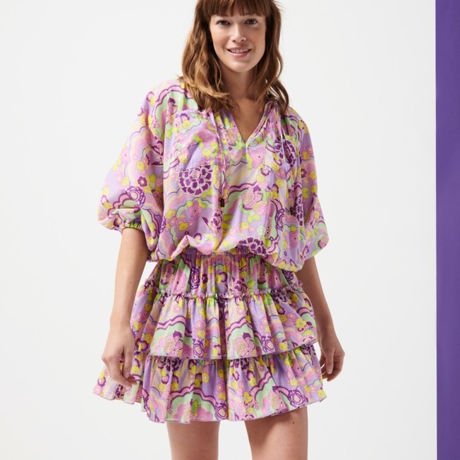 Women Dress Rainbow Flowers - 3