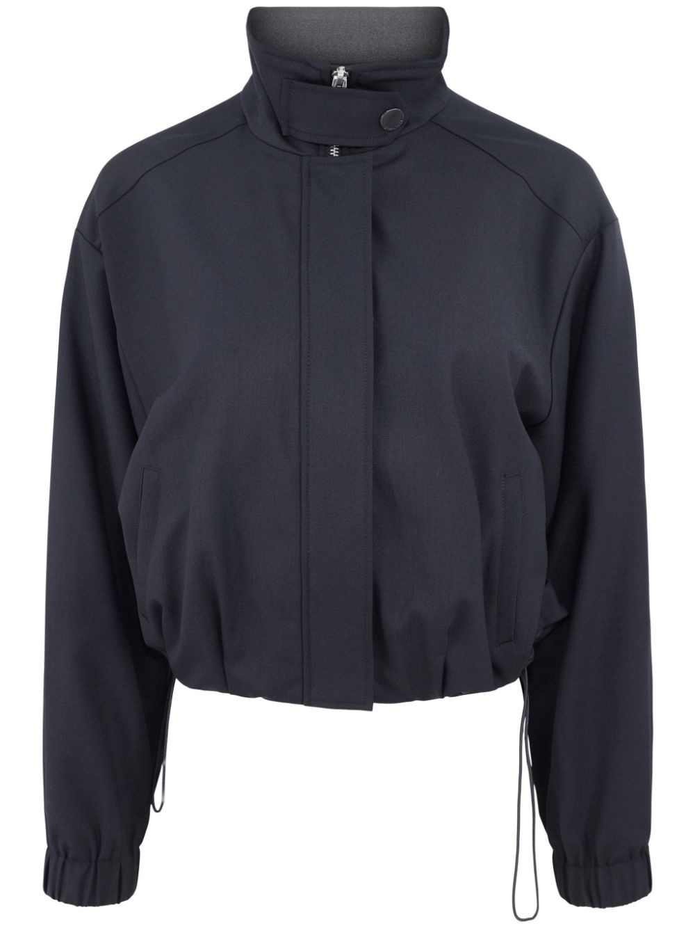 mock-neck bomber jacket - 1