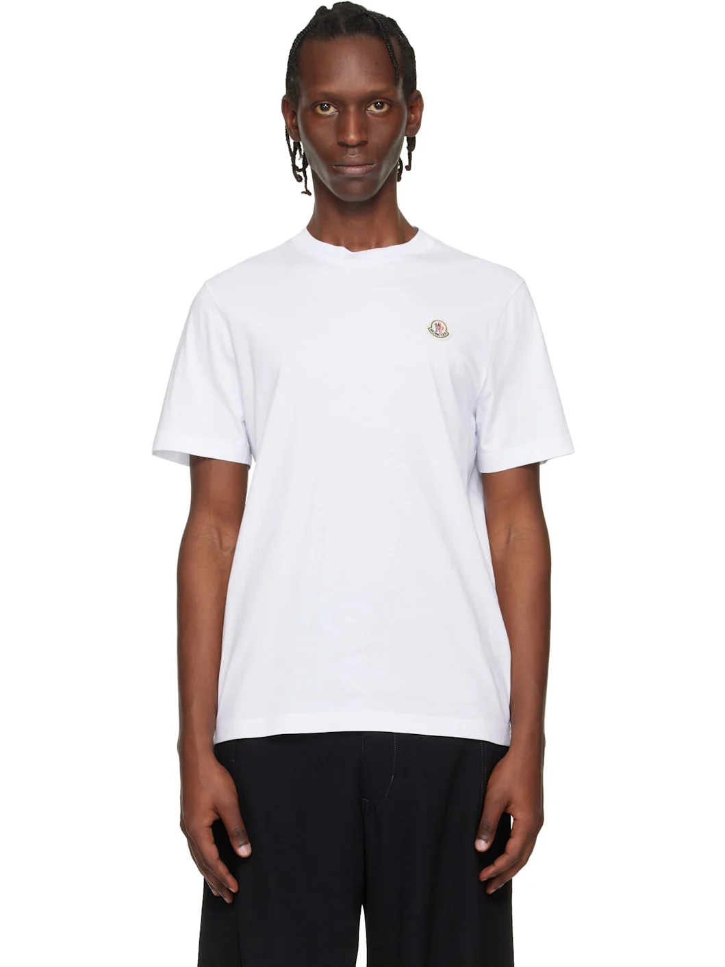 Three-Pack Multicolor Logo Patch Cotton T-shirts - 1