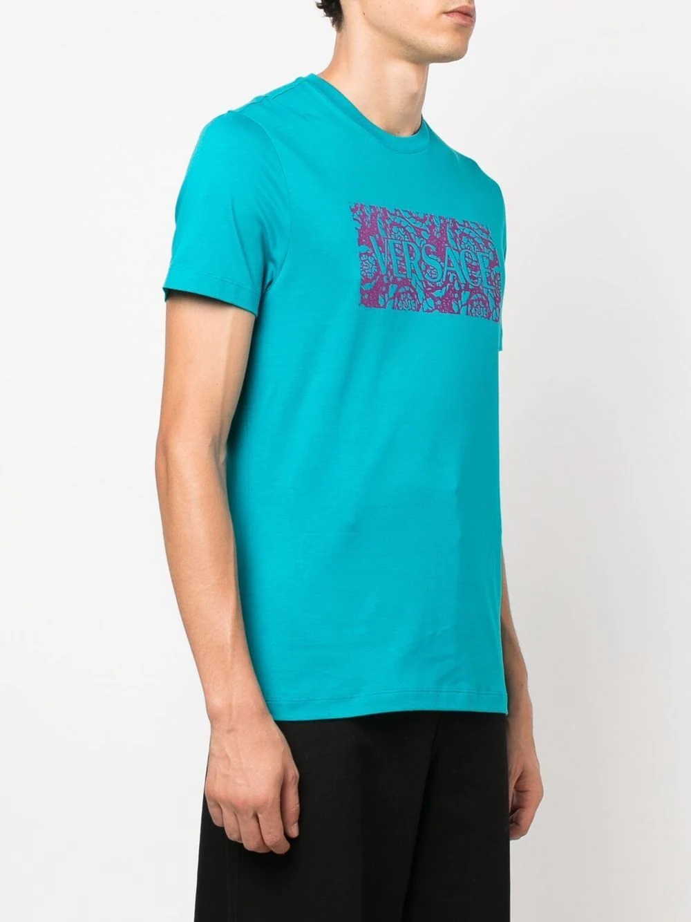 logo-print short-sleeved T-shirt - 3