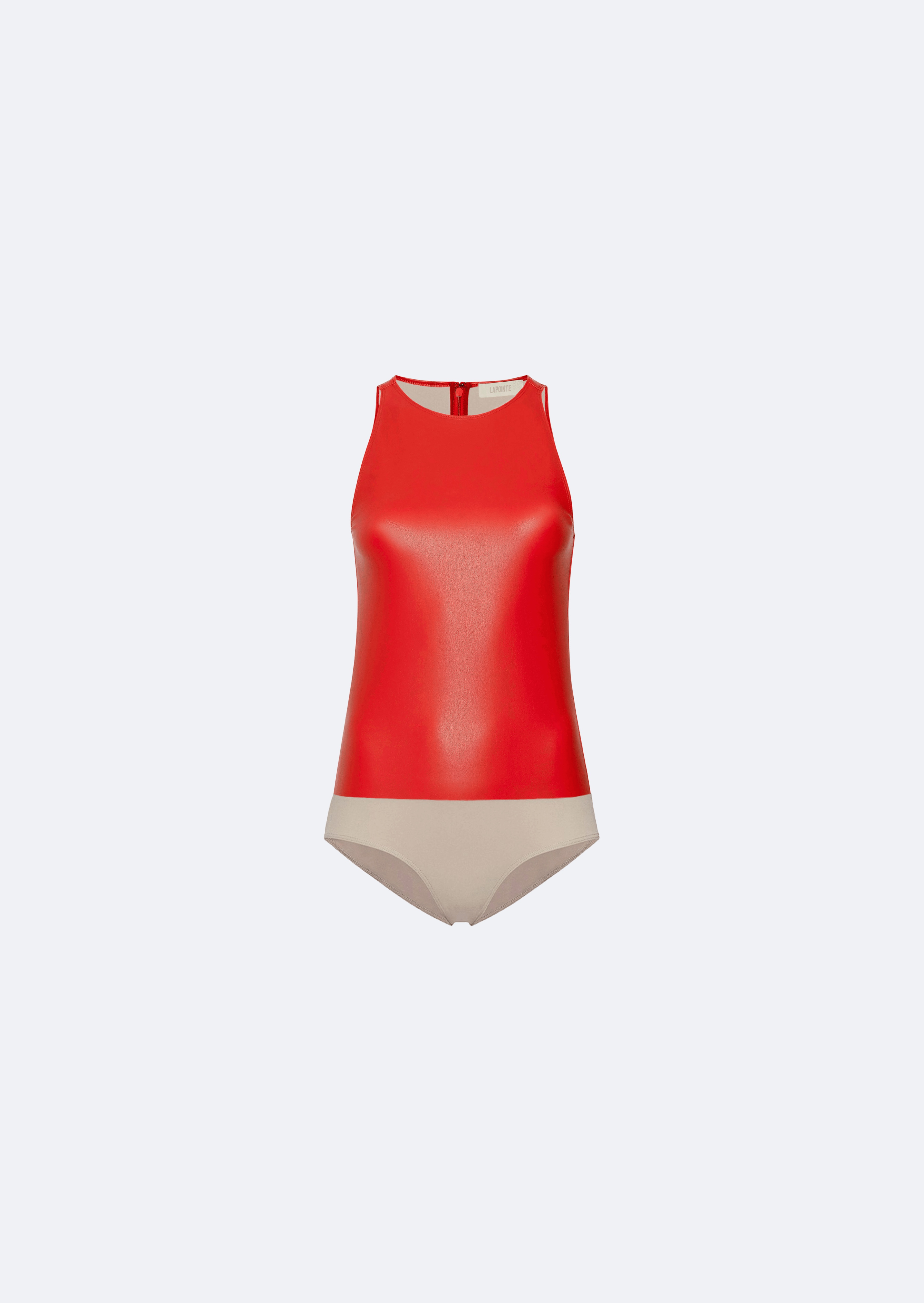 Faux Leather Bodysuit - 1