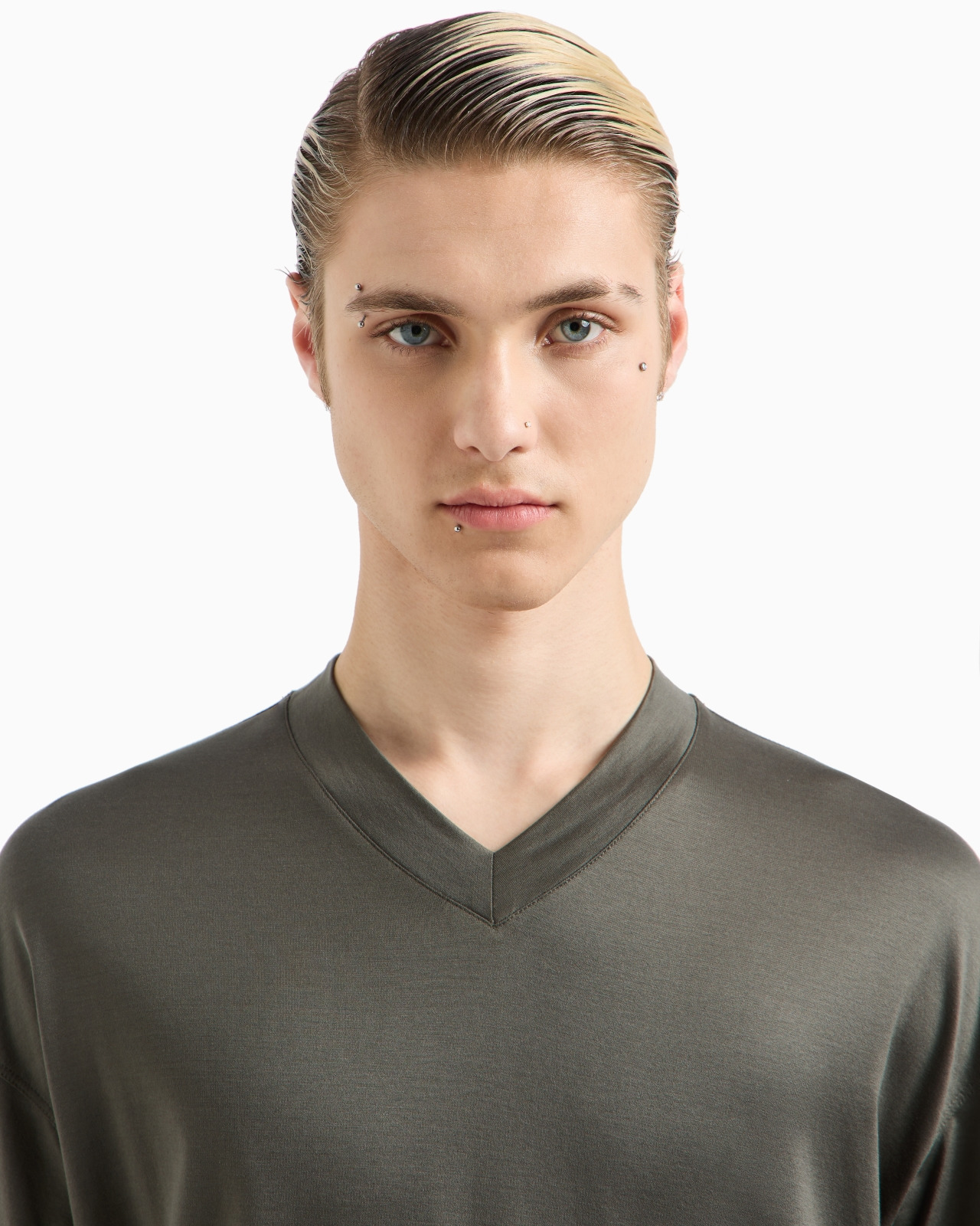 ASV Lyocell-blend jersey V-neck T-shirt - 5