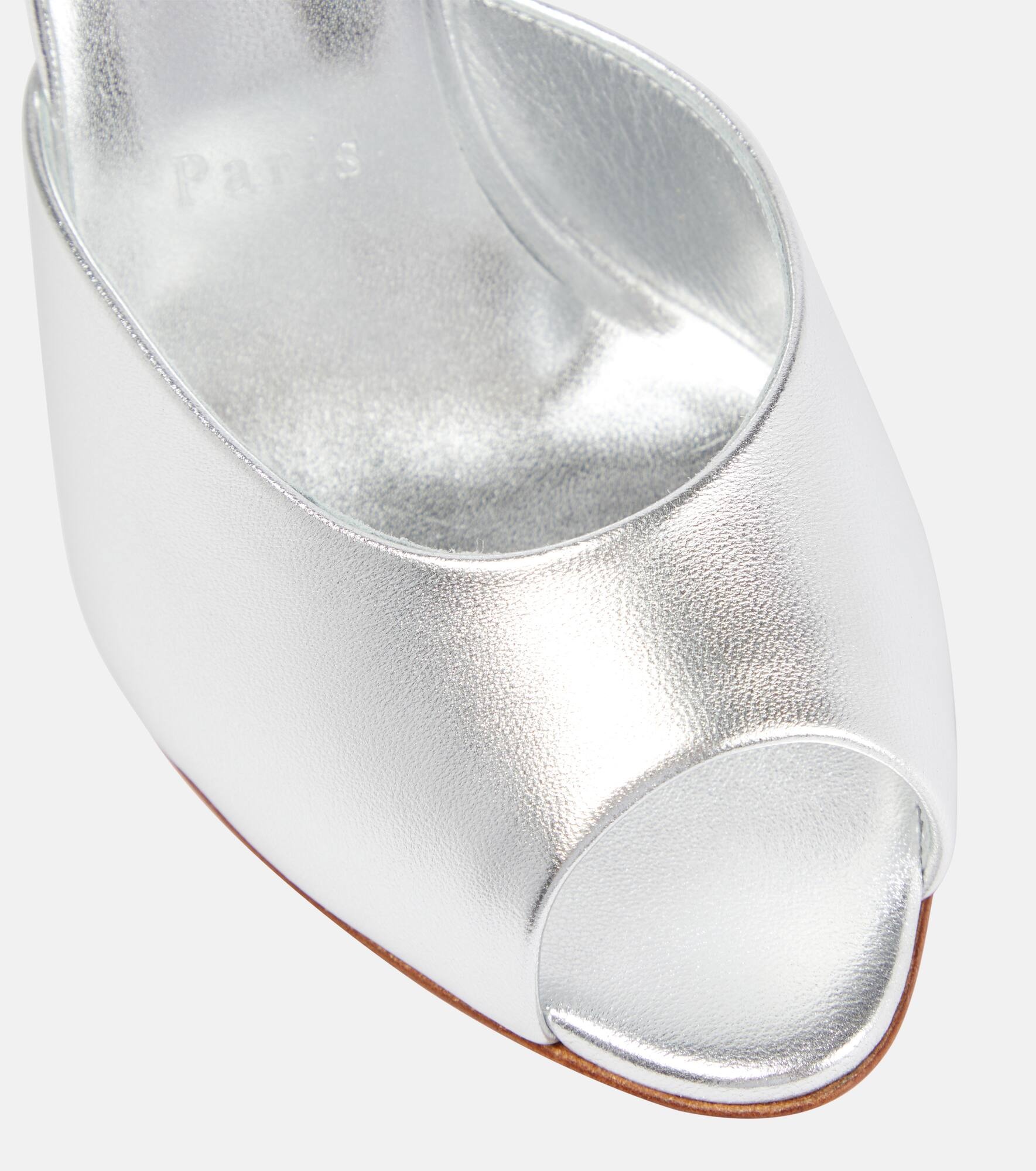Dolly metallic leather mules - 6