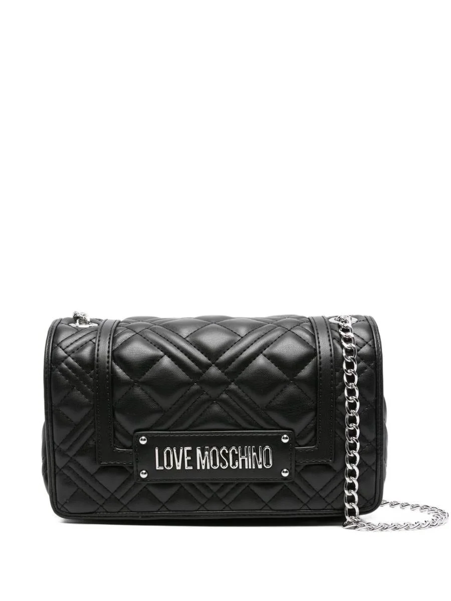 Love Moschino Black Quilted Shoulder Bag - 1