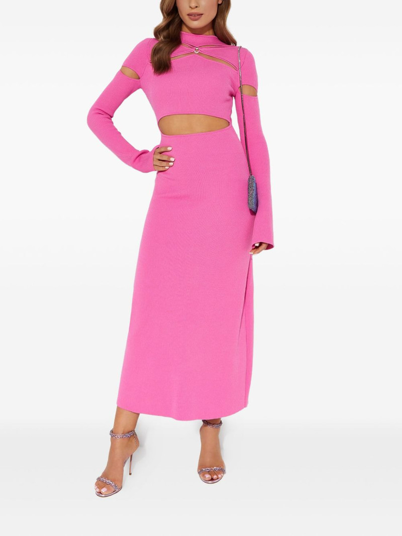 MACH & MACH Camille cut-out crystal midi dress outlook
