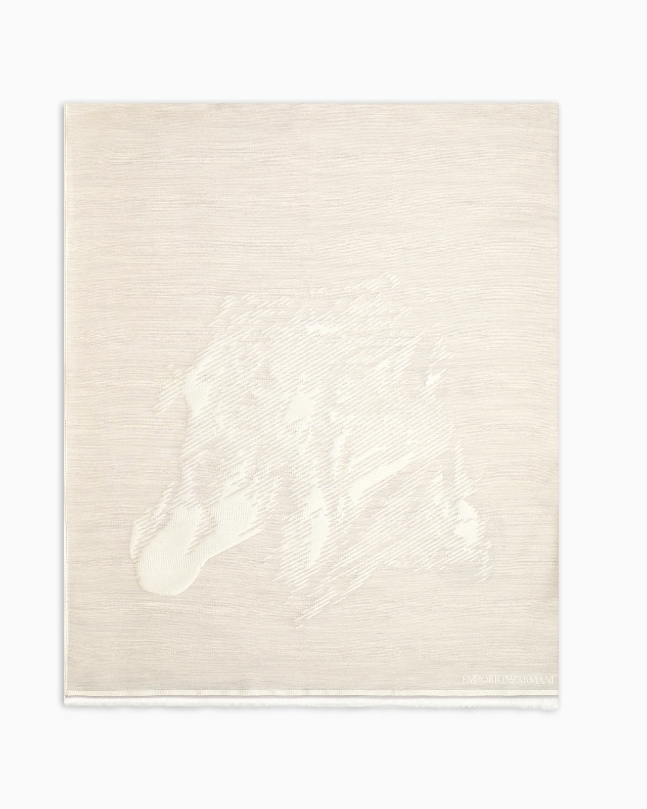 HORSE DESIGN JACQUARD MODAL-BLEND STOLE - 1