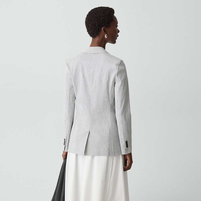 Theory Staple Blazer in Textured Linen outlook