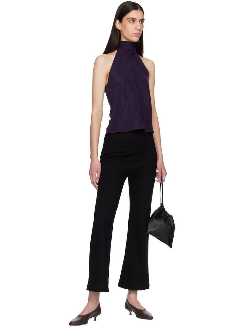 LESET Purple Kim Halter Top outlook