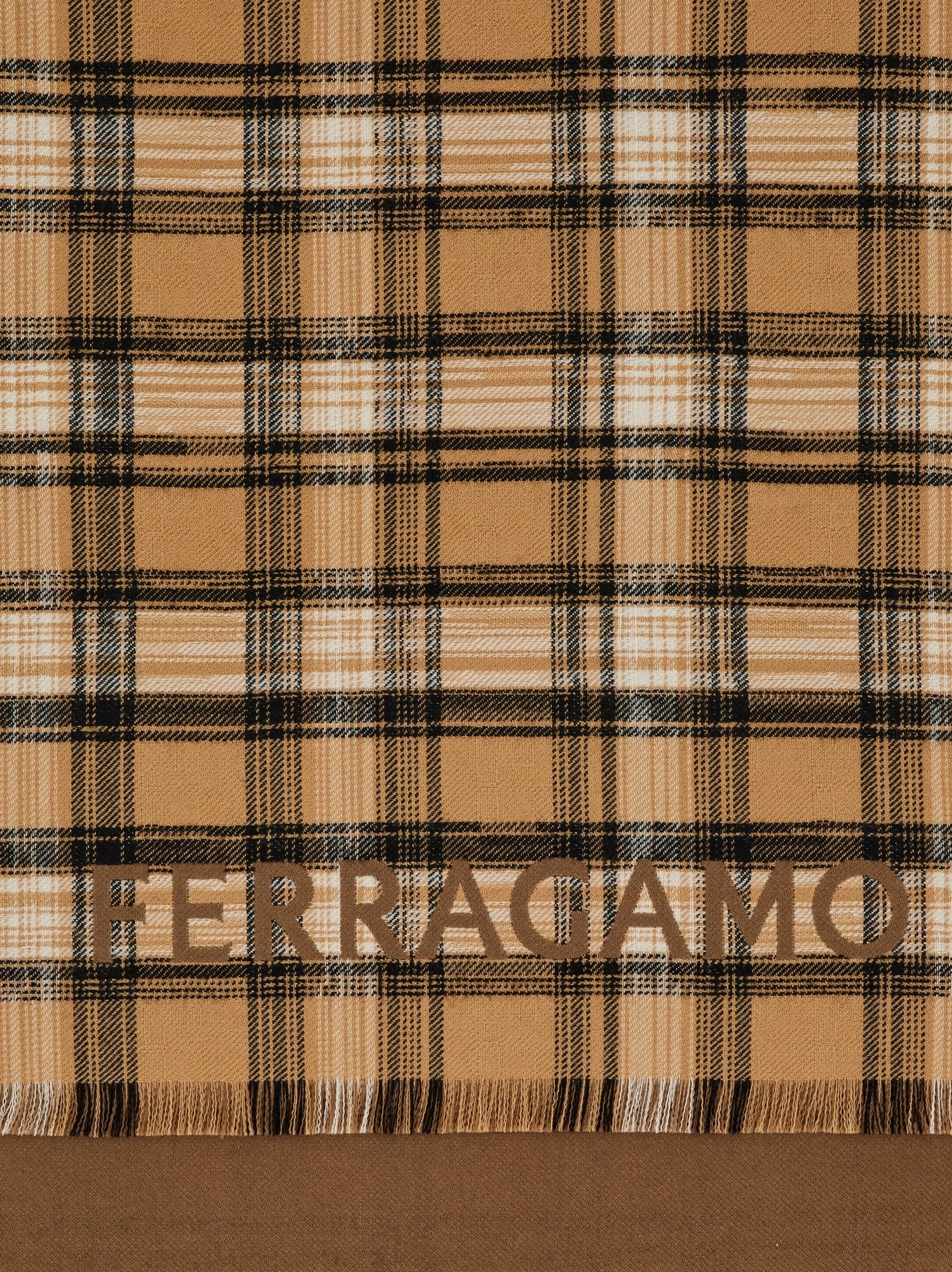 Tartan wool scarf 2