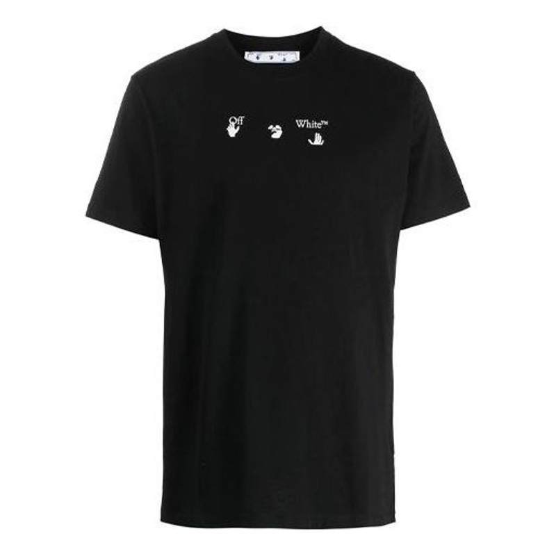 Off-White Marker Slim Tee 'Black' OMAA027S21JER0061045 - 1