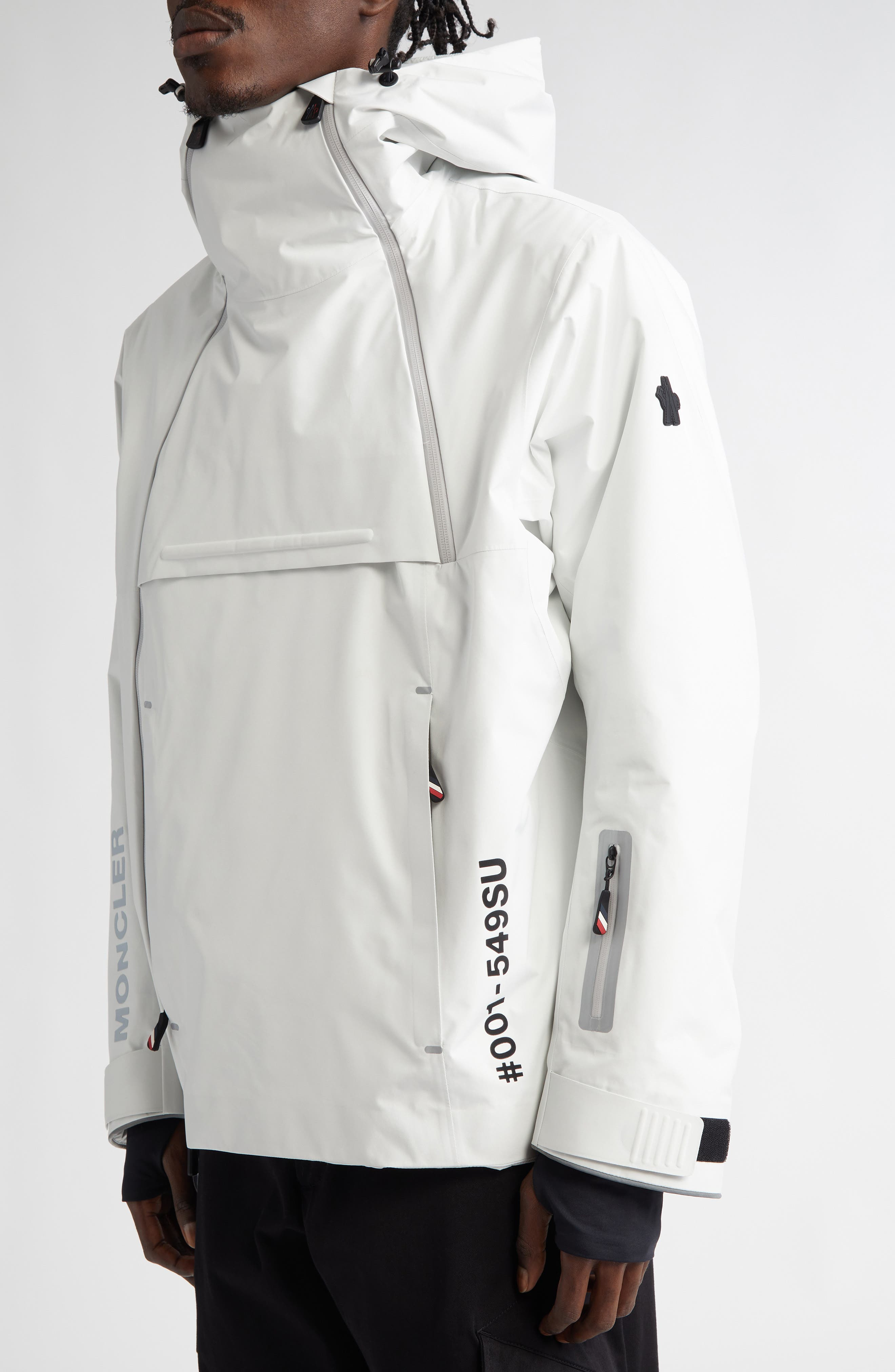 Moncler Grenoble Staz Hooded Jacket in Ice at Nordstrom - 4