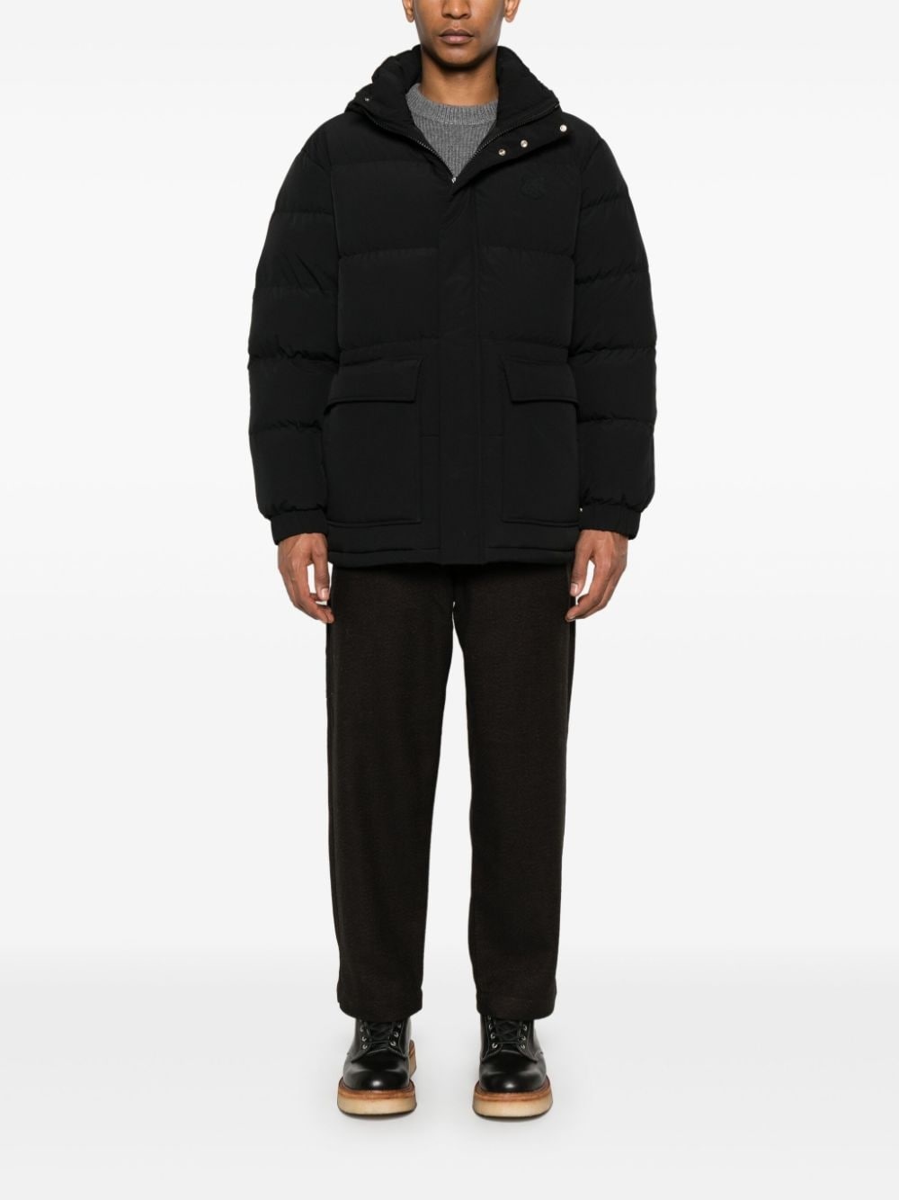 hooded puffer jacket - 2