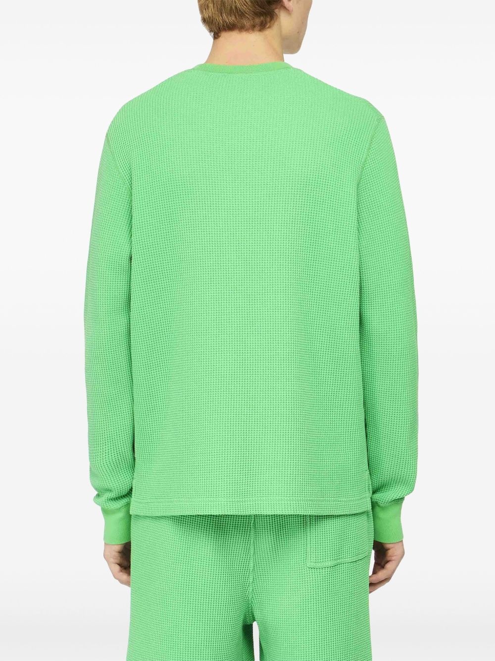 waffle cotton sweater - 4