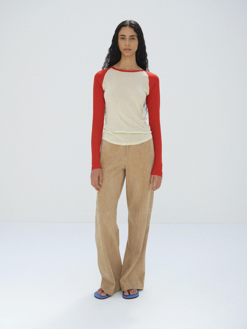 AURALEE SUPER HIGH GAUGE SHEER RIB RAGLAN P/O outlook