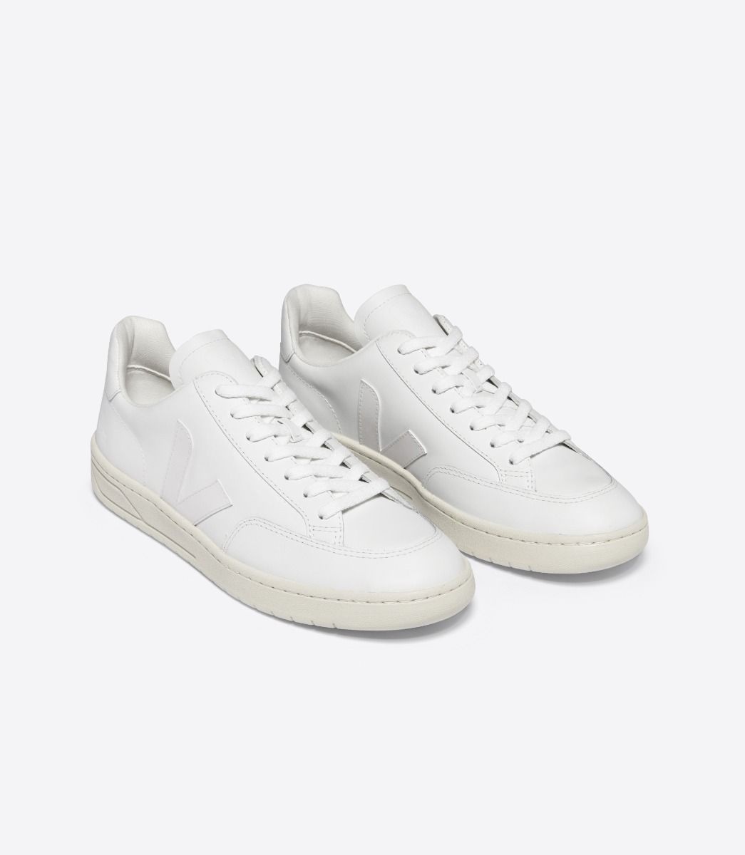 V-12 LEATHER WHITE - 2